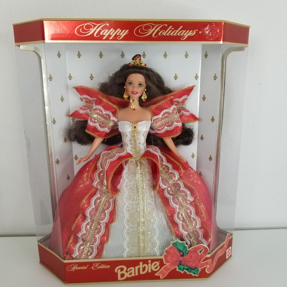 Happy Holidays Barbie 10th Anniversary 1997 NIB